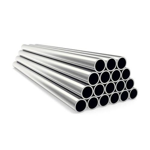 Metal pipes isolated on white background, 3d illustration